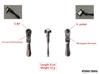 UTOKU Flexible Head Ratchet Drive Bit Steel Ratchet Titanium Plated Wrench; 1/4 & Driver, 72-Tooth Reversible; CR-V Quarter-Inch Wrench;