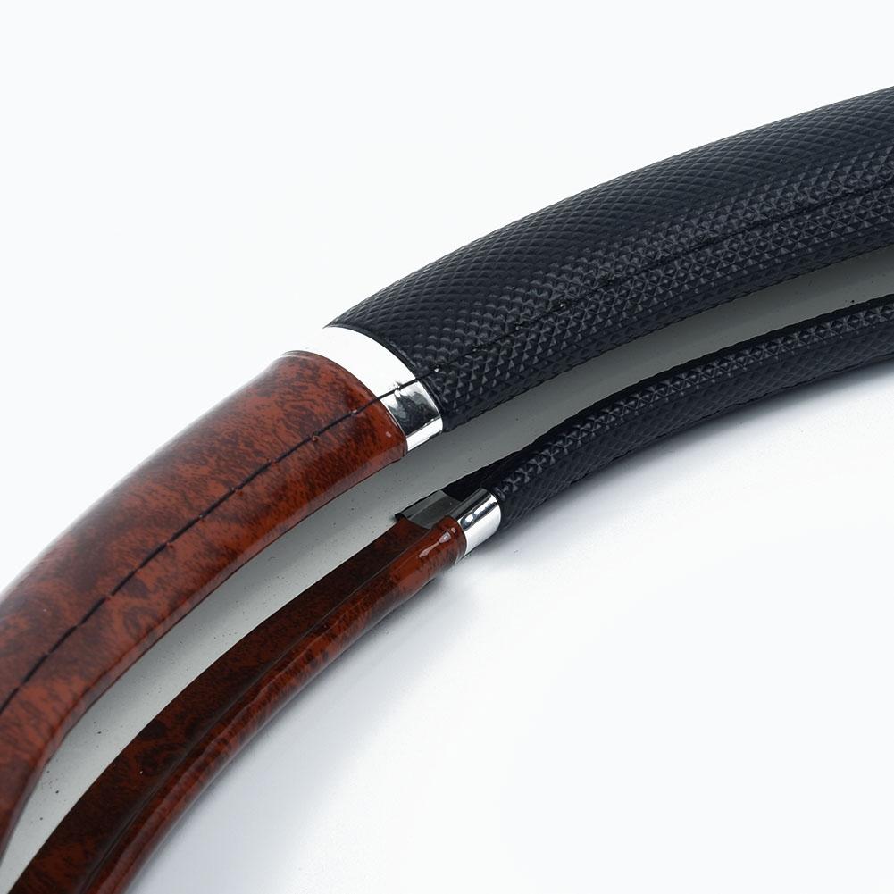 Soft Leather Car Steering Wheel Cover Good Grip Accessories For 15/37CM~38CM UK