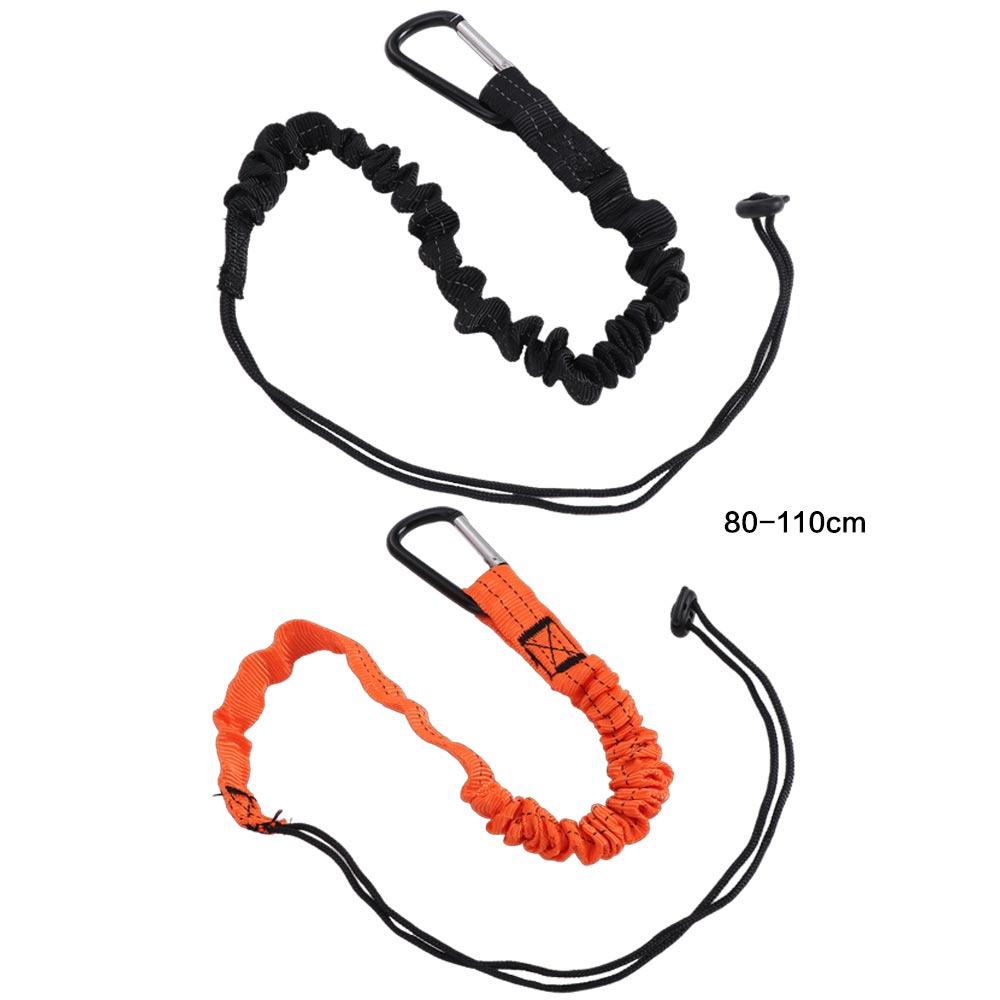 Anti-Falling Tool Safety Rope With Carabiner Hook Tool Lanyard Safety Bungee Tether Work Tools