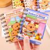 2 Stuks Capybara Mini Spiraal Notitieboekjes A7 3,2 x 4,1 Inch Notitieboekjes 80 Blanco Pagina's Journal Draagbaar Schattig Memo Blokjes voor School Kinderen Studenten Cadeaus
