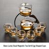Semi-Automatic Glass Tea Set with Magnetic Design