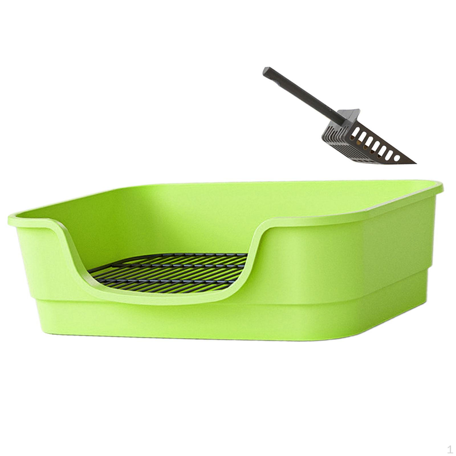 

Котячий лоток для туалету з низьким входом і легким контейнером для туалету з передньою частиною