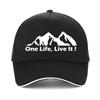 One Life Live It Baseball Cap Fashion Summer Sun Visor Hats For Men Women Breathable Dad Hat Sports Snapback Caps