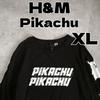 [USED] H&M Pokémon Pikachu Print Long Sleeve T-Shirt, Size XL, Collaboration, Oshikatsu