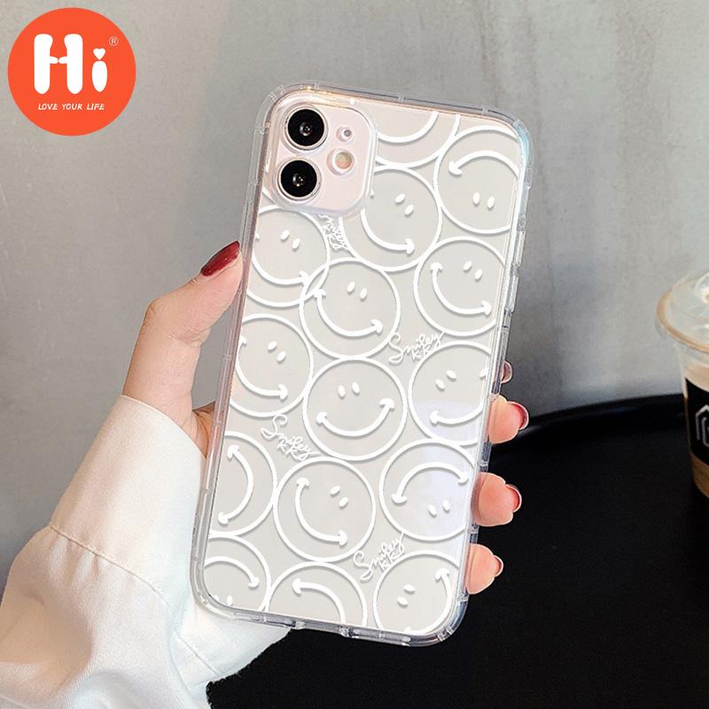 

Чехол для iPhone 11 Redmi 9C Note9 Poco X3 M3 Iphone 7, чехол для Samsung A 51 A32 A30 A50 Honor8A Honor 10 Lite, чехол с рисунком улыбки, сумка для телефона