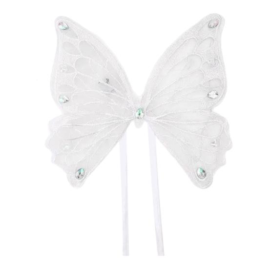 

Dog Fairy Wings Light Up Butterfly Wings Pet Costume Embroidered Butterfly Wings with Lights for Parties Dress-up Photo Shoot Accessories