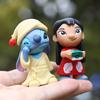 12pcs/set Stitch Scrump Lilo 5-7cm PVC Anime Figure Cartoon Characters Collectible Model Toys for Kids