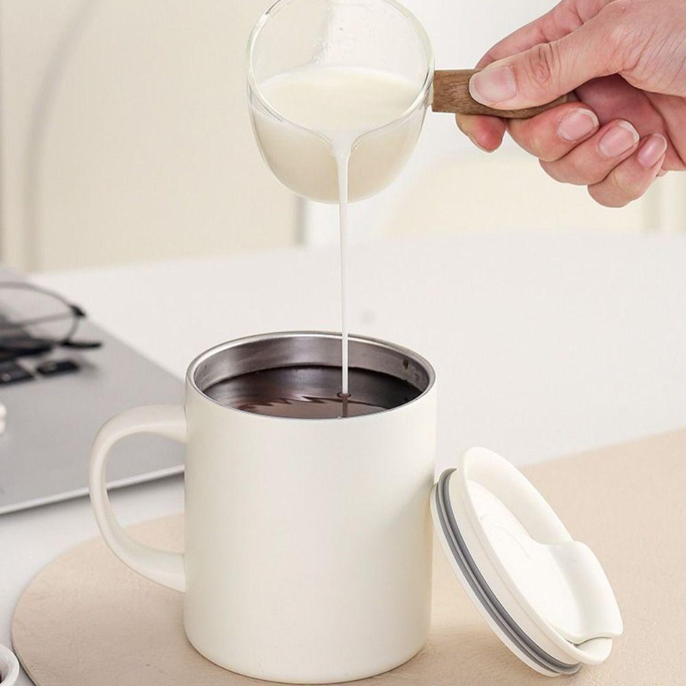 Rotating Dust Cover Insulated Coffee Mug 300 ML Milk Cup Minimalist Thermos Cup  Study
