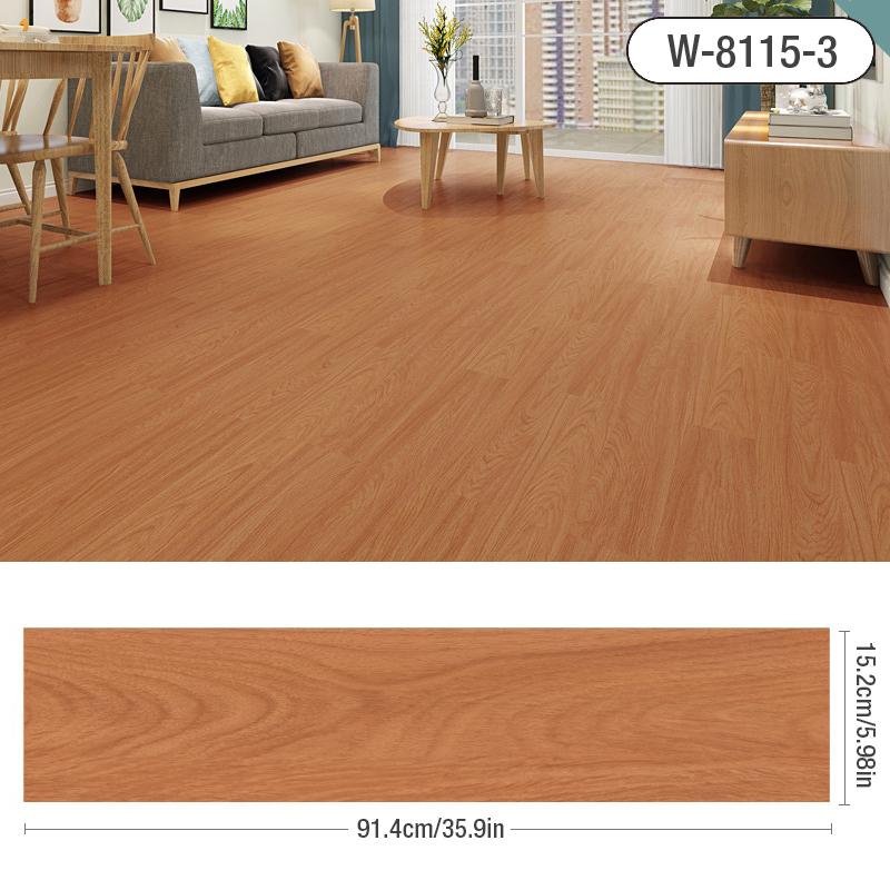 Selbstklebende Holzmaserung Boden Wandaufkleber PVC Tapete für Wohnzimmer Toilette Küche Heim Boden Dekoration Wasserdichter Aufkleber
