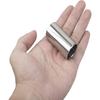 4Pcs Yootones Guitar Slides Kit 28mm/51mm/60mm/70mm Stainless Steel Slides Accessories Compatible with Electric Guitar (Silver)