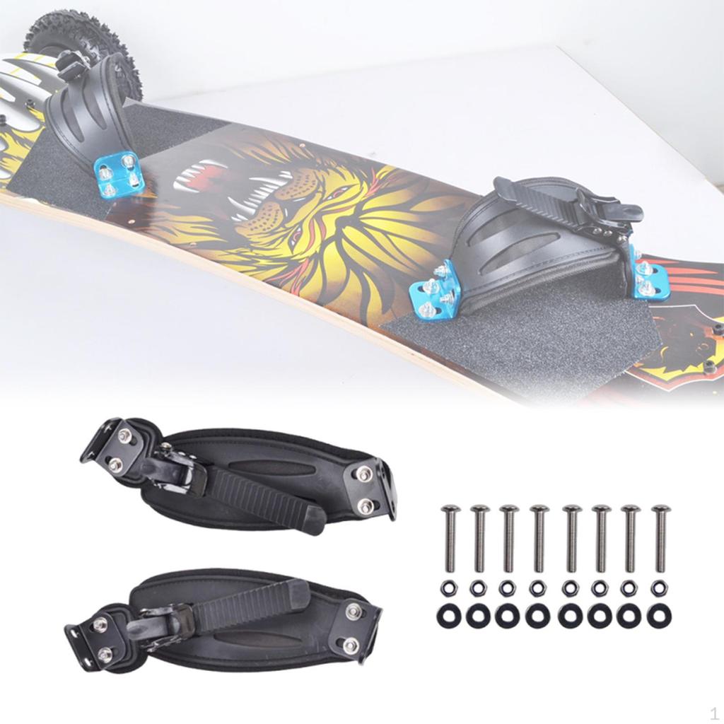 Držáky nohou na skateboard, popruhy, náhradní těsné pásky, vázání pro prkno