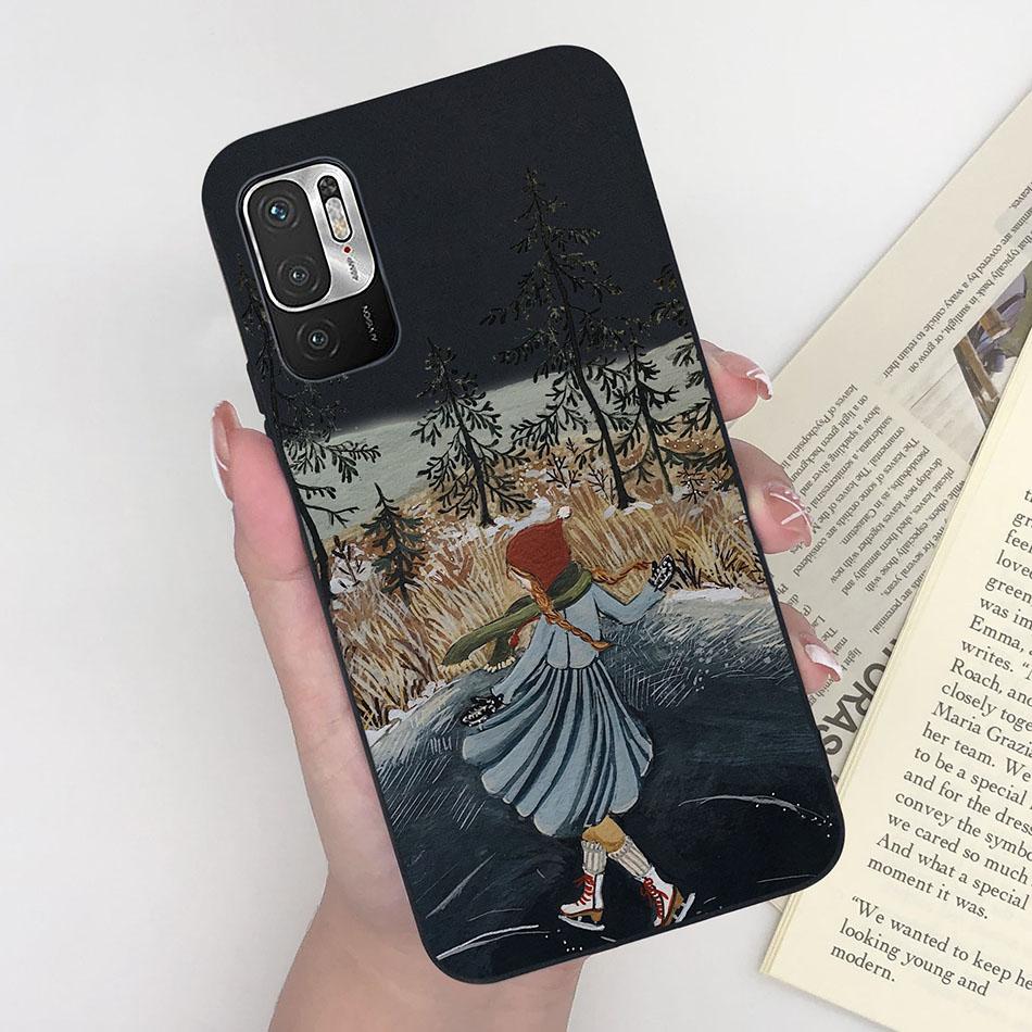 For Xiaomi Redmi Note 10 10T 11 SE 5G Case Pilot Cartoon Pattern Soft Silicone Back Cover For Xiaomi Poco M3 Pro 5G New Bumper