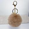 Auf Lager 8cm Kunstkaninchenfell Pompom Schlüsselanhänger - Plüschkugel Anhänger für Taschen und Kleidung