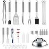 Stainless Steel BBQ Tool Set - Outdoor Grill & Teppanyaki Spatulas