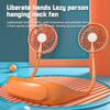 8000mAh Portable Rechargeable Neck Fan with Strong Wind for Outdoor and Dorm Use