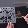 Decorative Hollowed Stencils Kit DIY Crafts Tool DIY Layering Stencils Graffiti Templates  Stamping