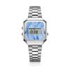 [261EUI] 261EUI Unisex Metal Digital Watch EUI8101M-SS