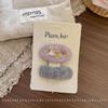 Korean Style Floral Fabric Hair Clip - Autumn/Winter