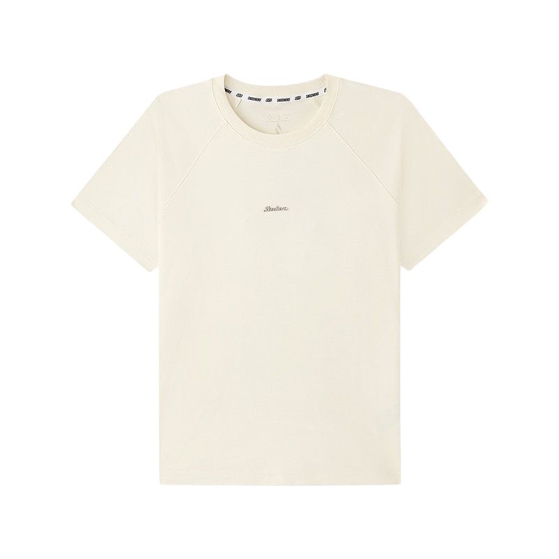 Skechers Knitted Round Neck Fitted Short Sleeve T-Shirt Women tops L226W005-0074 S