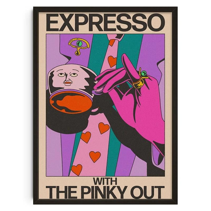 Vintage Abstrakt Füttere deinen Geist Klassische Poster Druck Selbstpflege Wandkunst Leinwandgemälde für Wohnzimmer Schlafzimmer Heimdekor