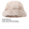 Winter Basin Hat Solid Color Thickened Soft Plush Warm Bucket Hat Windproof