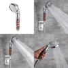 Shower Head Spa 3 Mode Button High Pressure Filter Balls Saving Water