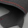 Suede Steering Wheel Panel Leather Cover Trim For Kia Forte Soul Rio 2009-2017