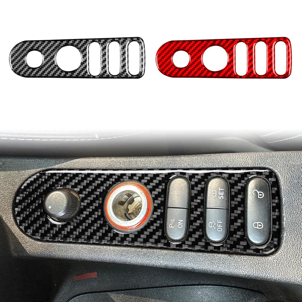 vrdpn5 Car Door Lock Gear Trim Carbon Fiber Sticker For Seat Leon Altea 2005 2006 2007 2008-2010 2011 2012 For Toledo 2005-2009 LHD RHD