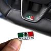2 Pieces of Mexican Flag Style Car Stickers, Universal Car Logo Badge Decorative Stickers, Suitable for All Kinds of Vehicles