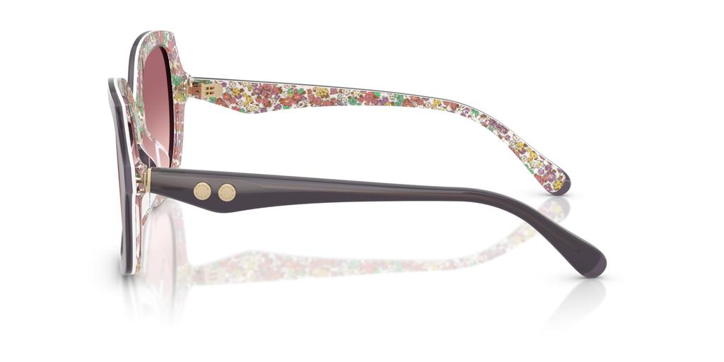 Oakley Sunglasses Frame Color Milky Lens Purple Pink 56mm Women's 0HC8410U, (Front) Violet/Floral Field, Color Gradient,