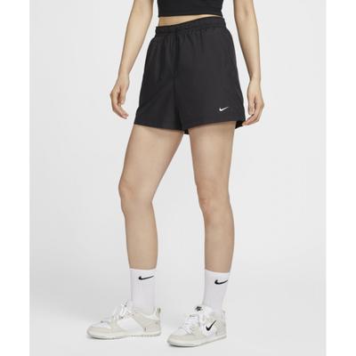 SportsWear Classic Woven Mid Rise Shorts W   Black White  Fv7558 010