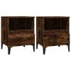 Nightstands 2 pcs Smoked Oak 40 x 35 x 50 cm