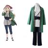 Tsunade Grandma Cosplay Costume Naruto Anime Outfit Halloween Role Play Clothing Women Kimono Top+Pants Set