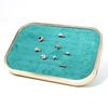 Elegant Velvets Jewelry Storage Tray Pendant Holder Elegant Jewelry Box Stackable Display Showcase Plate for Necklace