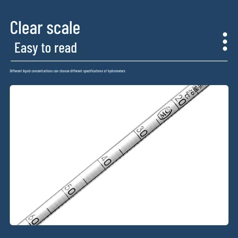 Hydrometer and Salinity Meter for Liquid Gravity and Concentration Measurement