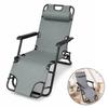 Garden Deckchair, Adjustable Backrest, Armrest, Waterproof Material Le06
