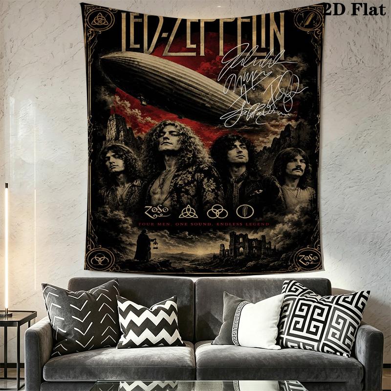 Zeppelin Legendary Journey Tapestry Background Cloth Wallmounted Background Cloth Homestay Soft Decoration Tapestry Soft