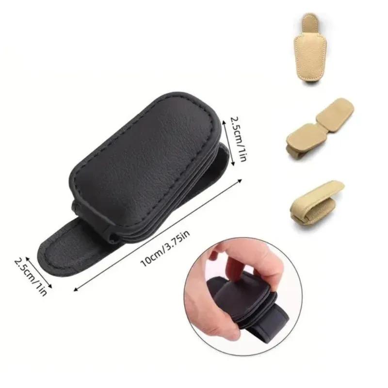 Auto Sonnenblende Brillenetui Halter Sonnenbrillenclip Ticketkartenclip Multifunktions-Tragbarer Clip Auto Innenzubehör
