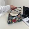 Ethnic style color personalized bag women's 2025 new trendy fashion niche design crossbody casual portable small square bag