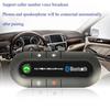 ABS Car Bluetooth Handsfree Phone Kit Micro USB Charging Cable Black MP3 Music Player Clip-on Wireless Speaker Speakerphone Car
