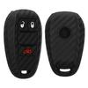 kwmobile Key Cover for Alfa Romeo Car Remote Key Protective Soft Silicone Carbon Fiber Design 3-Button - Case, Cover,