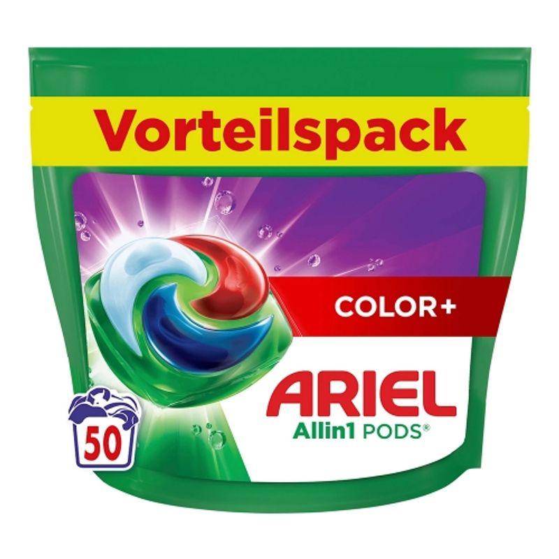 Ariel All-in-One Color Capsule Laundry Detergent, 50 Count