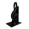 Treble Clef Table Ornament 3D Printed Music Note Bookend, Decorative Shelf Organizer, Modern Desk Decor for Home Book Office Study, Heavy Base Sturdy