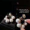 Mermaid Bubbles, Moonstone Bead Bracelet, Mermaid Tears, Plated With 18K Gold, Bead Zircon Earrings, Ear Clips.