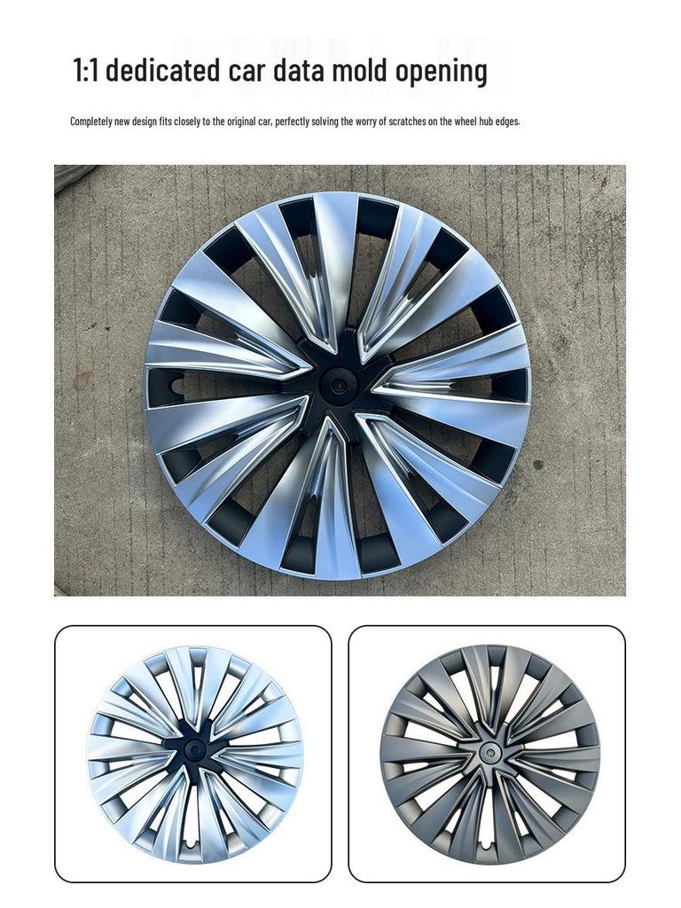 2019-2024 Model Y 34th Gen 19'' Wheel Covers, Full Edge Protection, Anti-Scratch Design