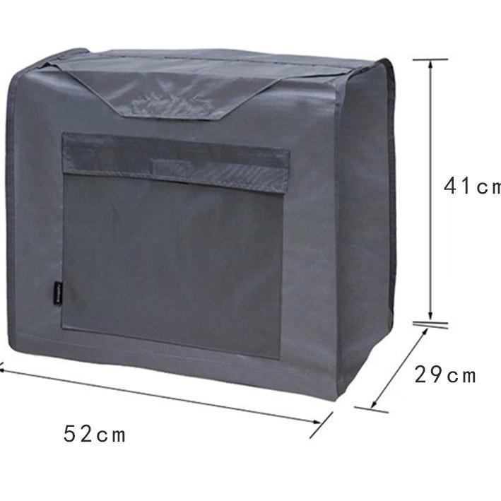 Outdoor Generator Cover Waterproof UV Oil Resistant Heavy Duty Storage Protection for Backup 52X29X41cm