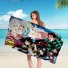 Demon Slayer Cartoon Beach Towel Cute Kawaii Room Decor Bath Girls Children Hand Towels For Bathroom Shower