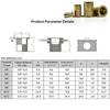 100Pcs Rivet Nut +Hand Threaded Rivet Nuts  Bt606 M3 M4 M6 M8 Double Insert Manual Riveter  Riveting Rivnut Rivet Tool