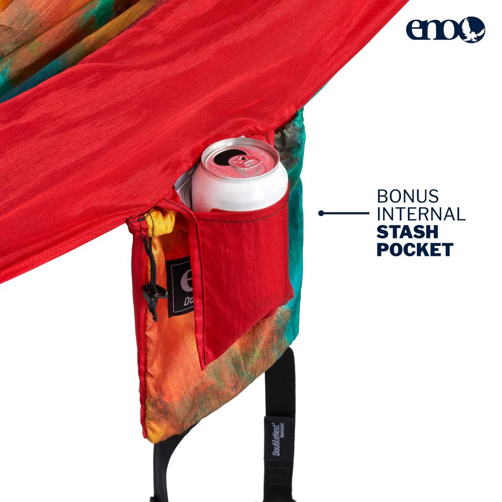 ENO Hammock Prints DoubleNest® (Tie Dye/Red)