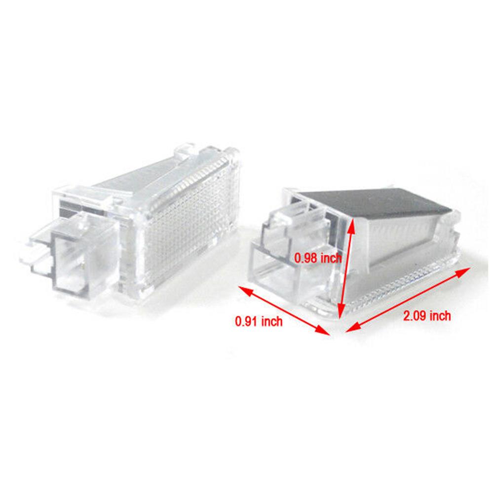 New 2Pcs PC LED Luggage Trunk Lamp Waterproof Dust-proof Interior Dome Light for Skoda Octavia Fabia Superb Roomster Kodiaq Yeti
